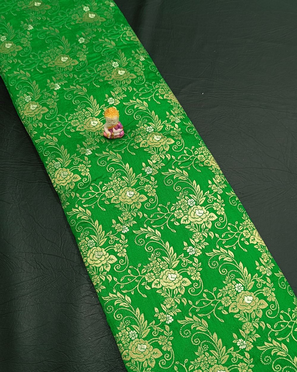 Banarasi Parrot Green Colour 44 Inches Width