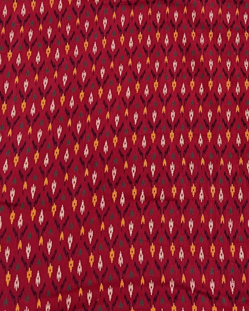 Gujari Print Cotton Red Colour 40 Inches Width