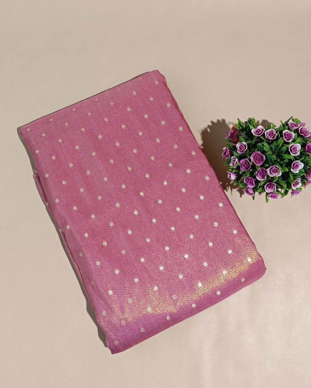 Cosmos Butti Work Pastel Lavender Colour 42 Inches Width