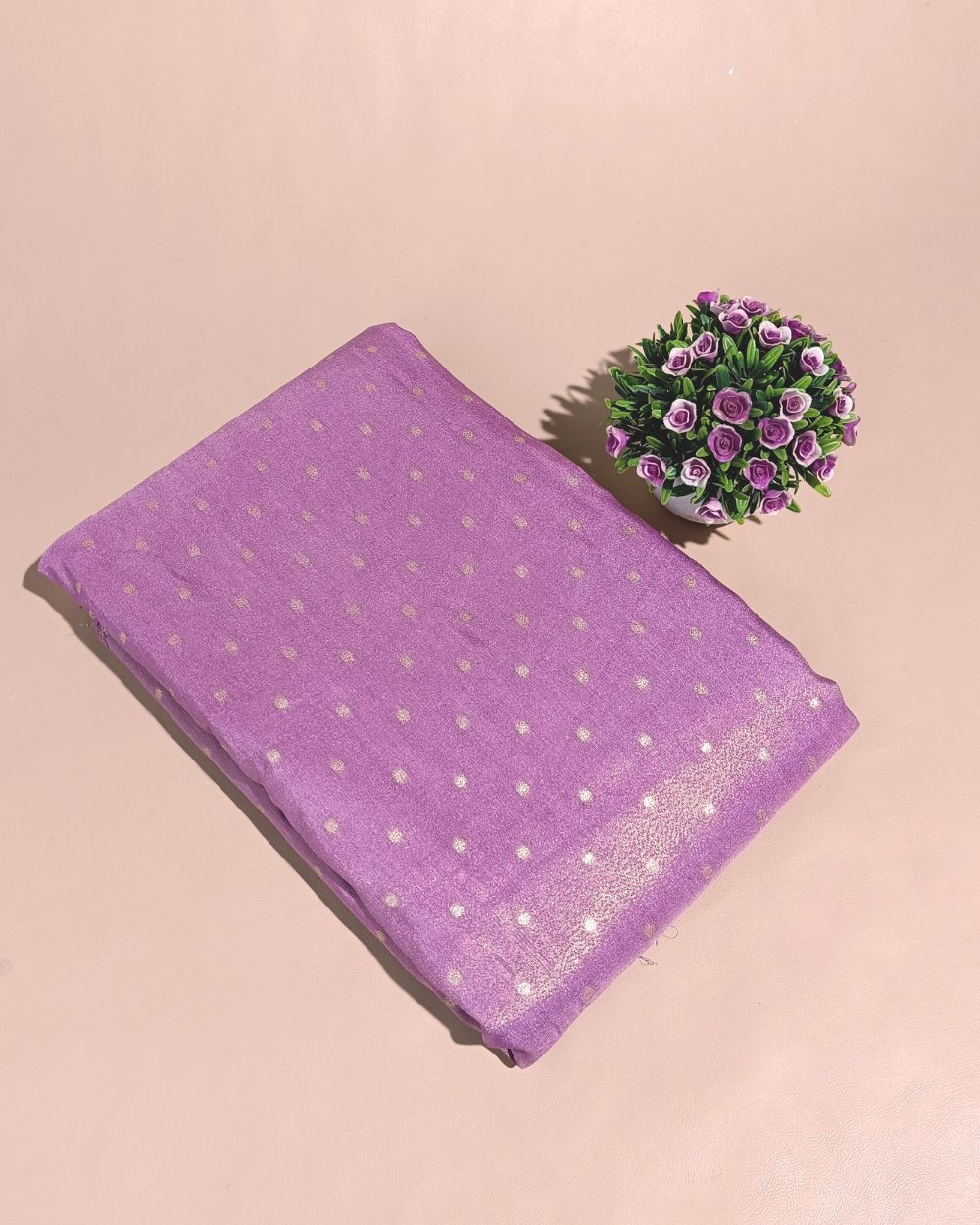 Cosmos Butti Work Lavender Colour 42 Inches Width