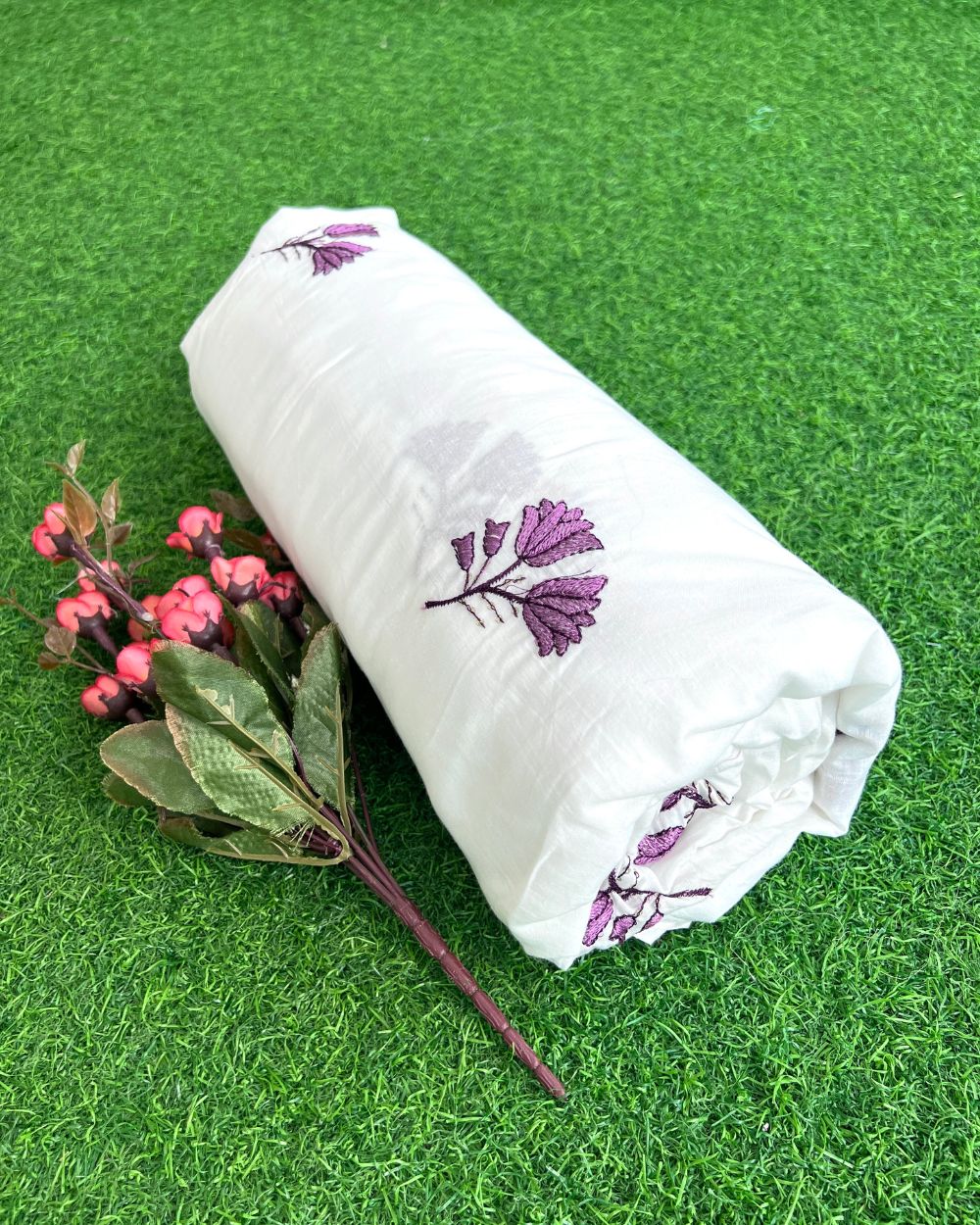 Cotton Work White Colour 42 Inches Width