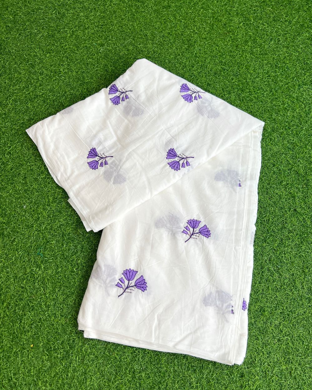 Cotton Work White Colour 42 Inches Width
