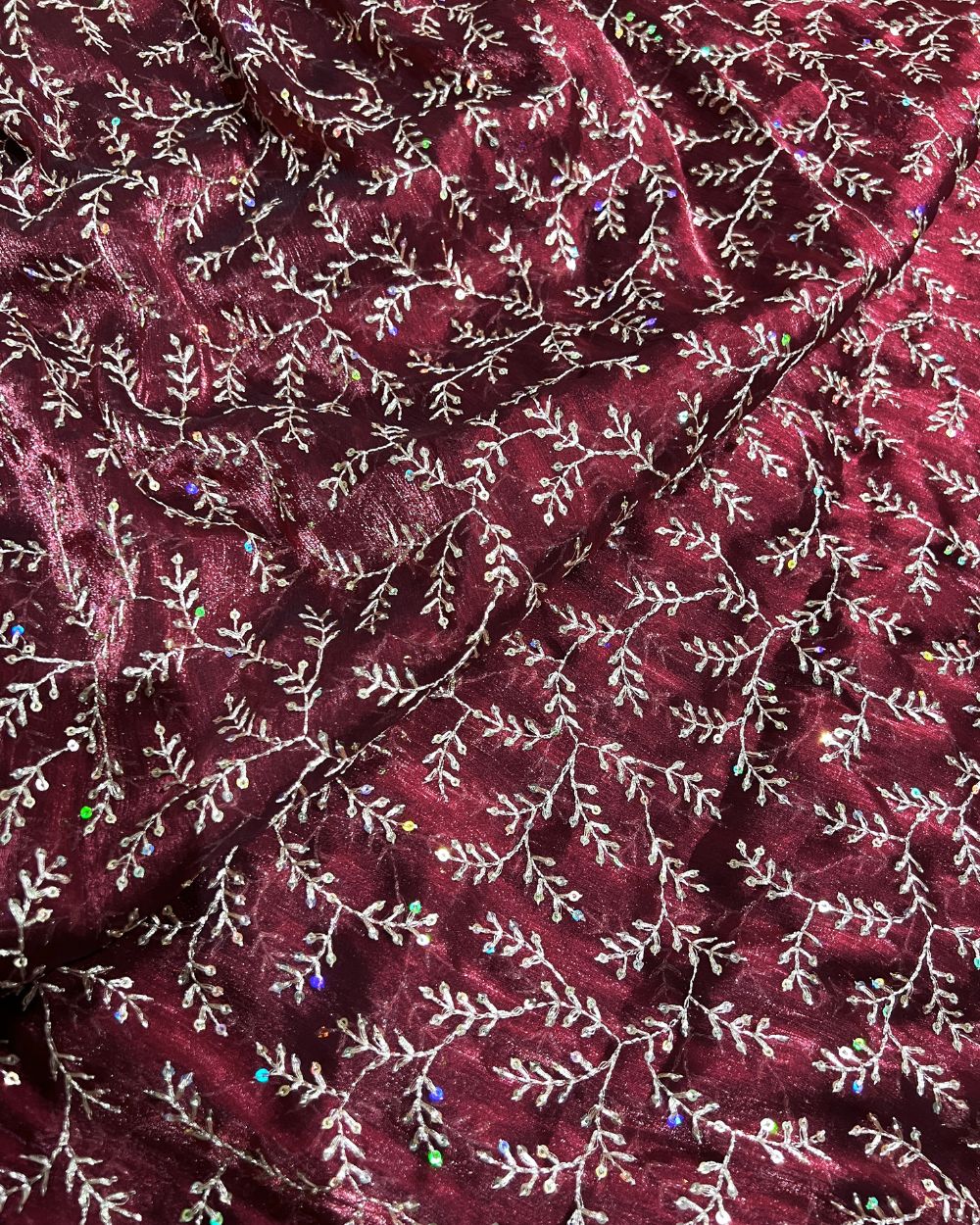 Jimmy Choo Work Maroon Colour 45 Inches Width