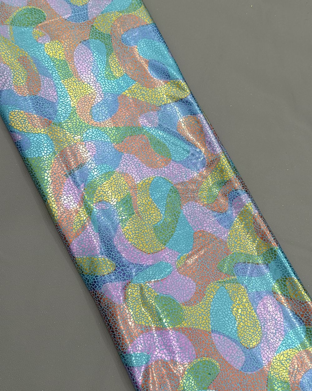 Imported Holographic Lycra Multicolor 48 Inches Width