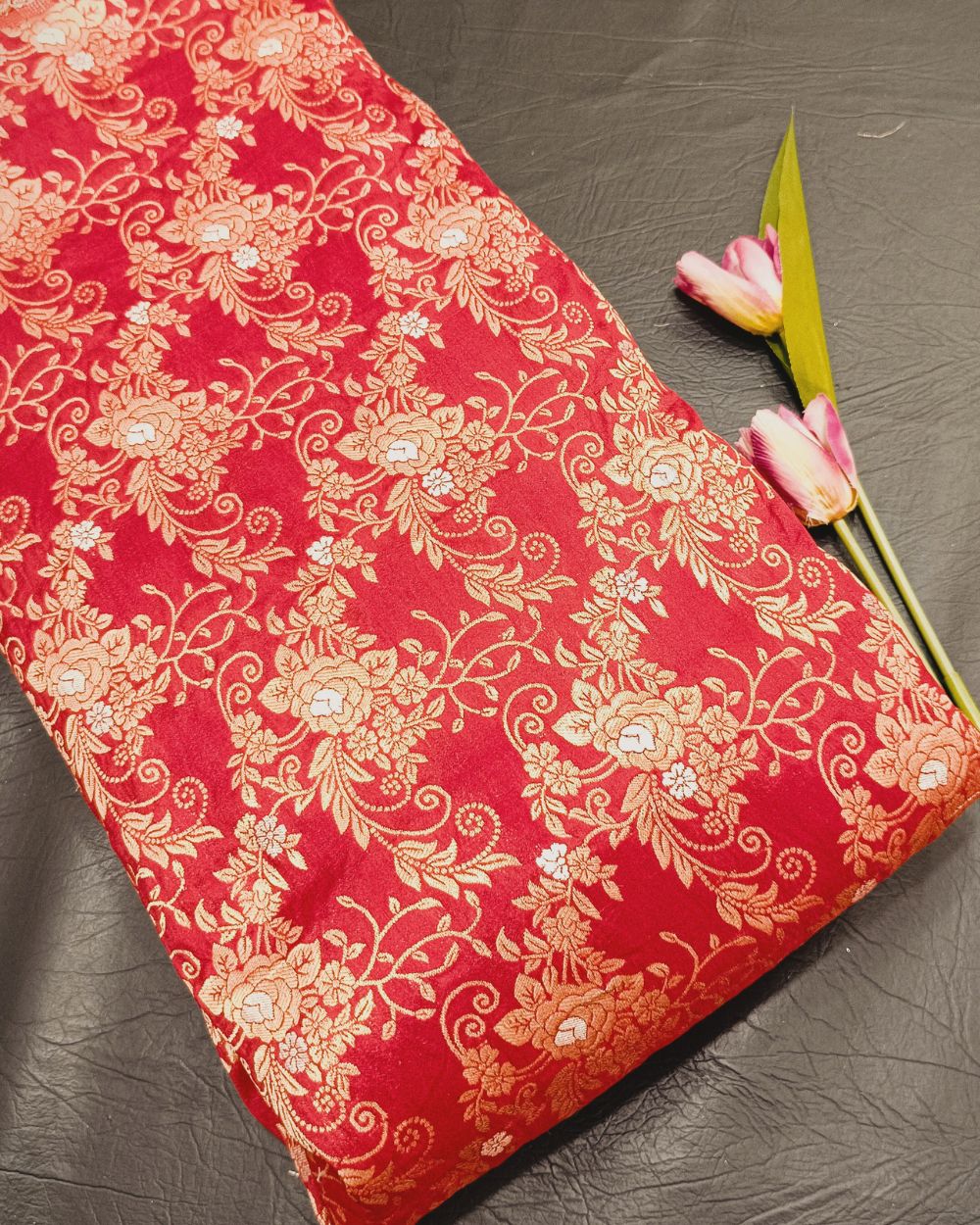 Banarasi Red Colour 44 Inches Width