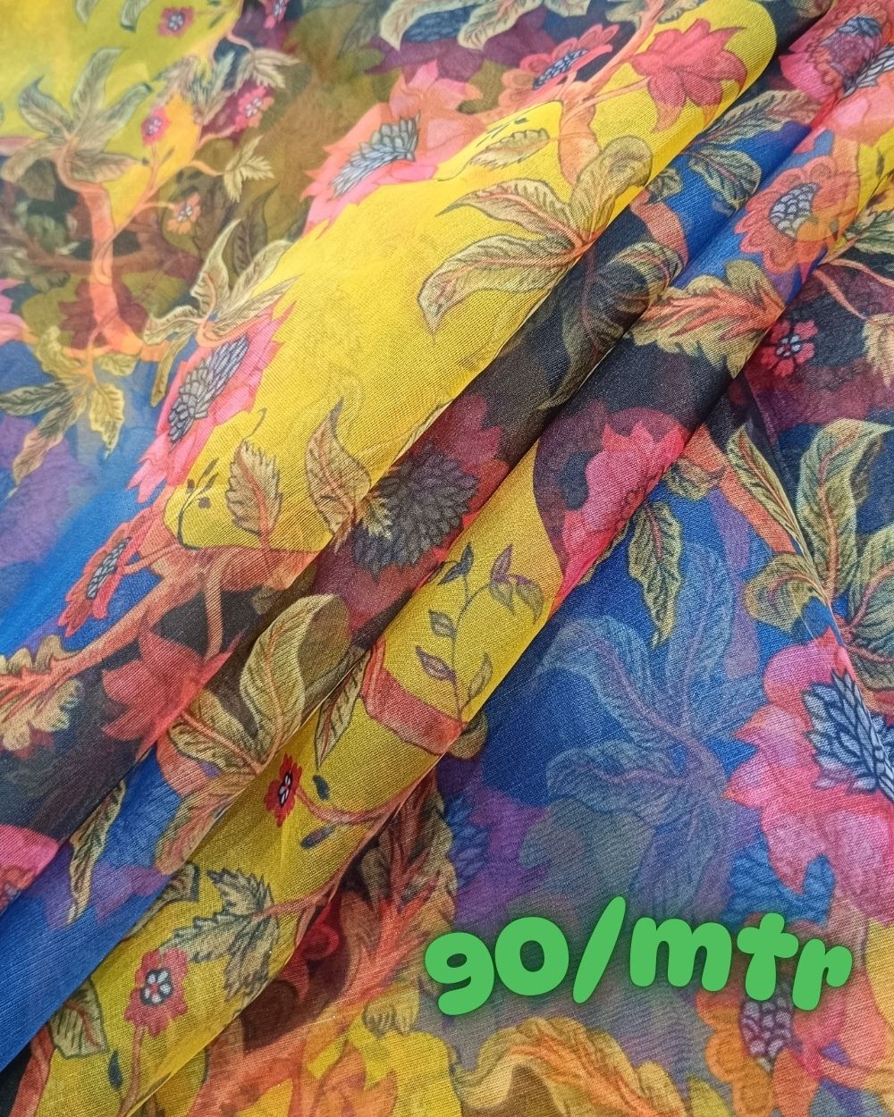 Printed Organza Multicolor 43 Inches Width