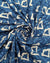 Hand Block Printed Cotton Indigo Blue 44 Inches Width
