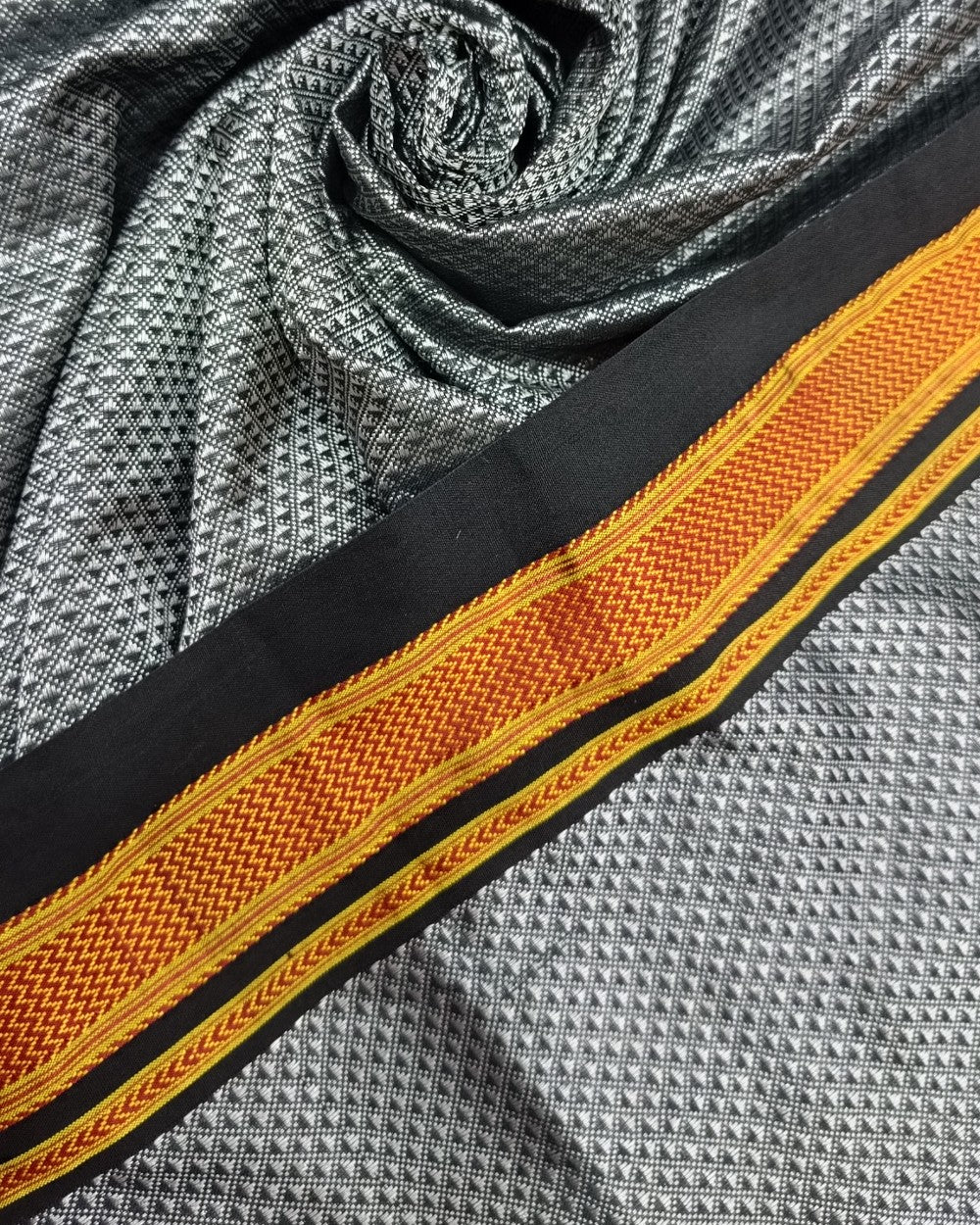 Cotton Khun Grey Colour 36 Inches Width