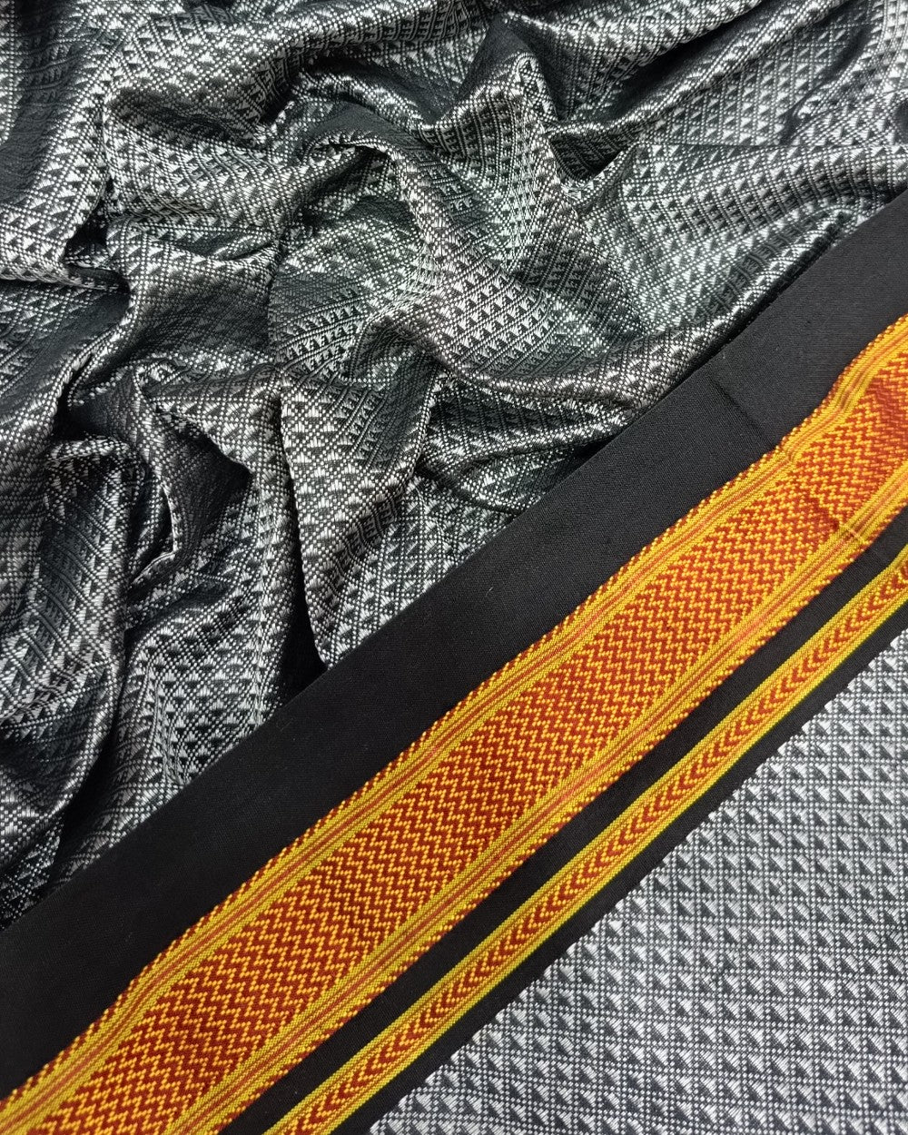 Cotton Khun Grey Colour 36 Inches Width