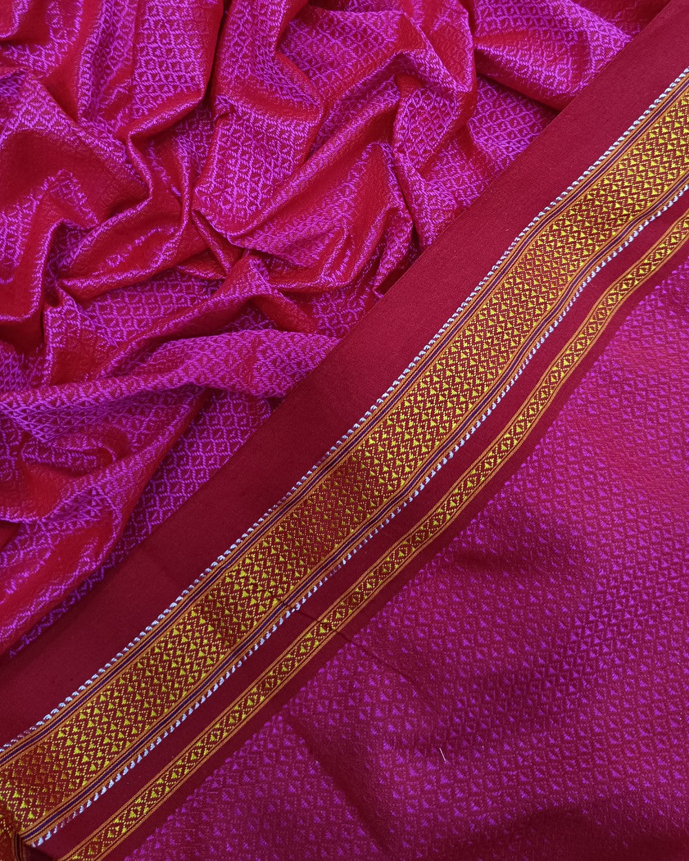 Cotton Khun Pink Colour 36 Inches Width