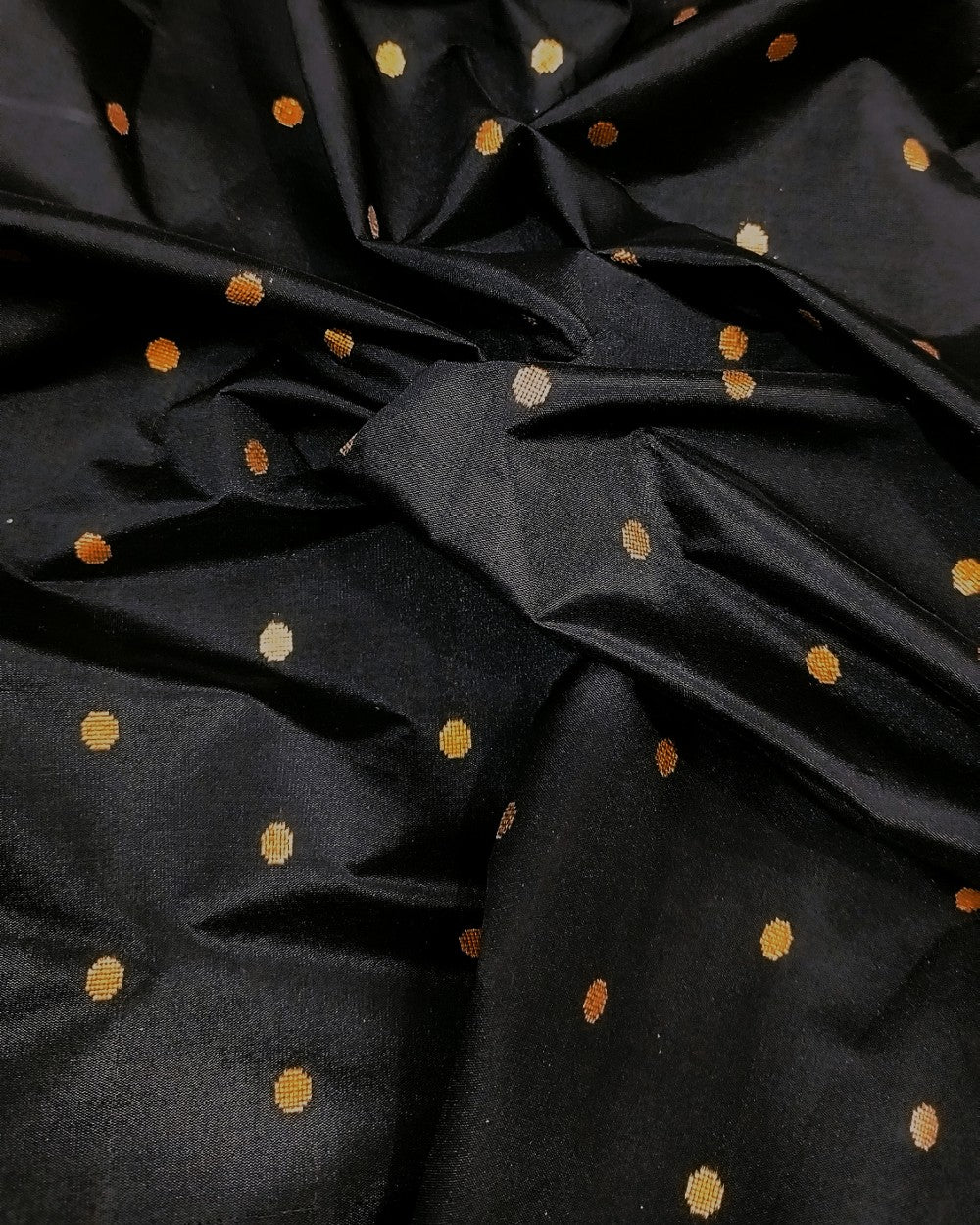 Brocade Black Colour 44 Inches Width