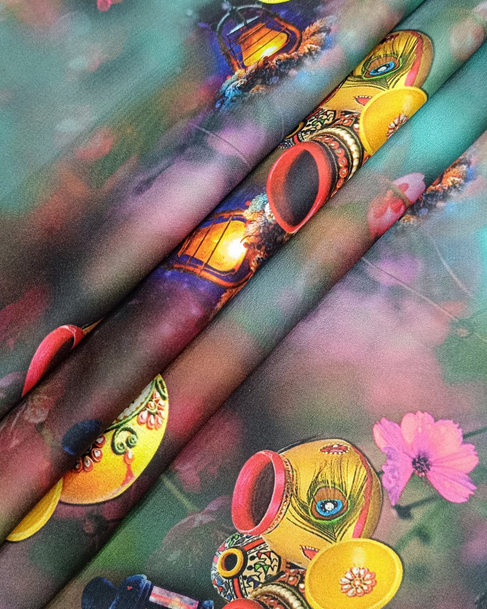 Printed Crepe Digital Multicolor 45 Inches Width