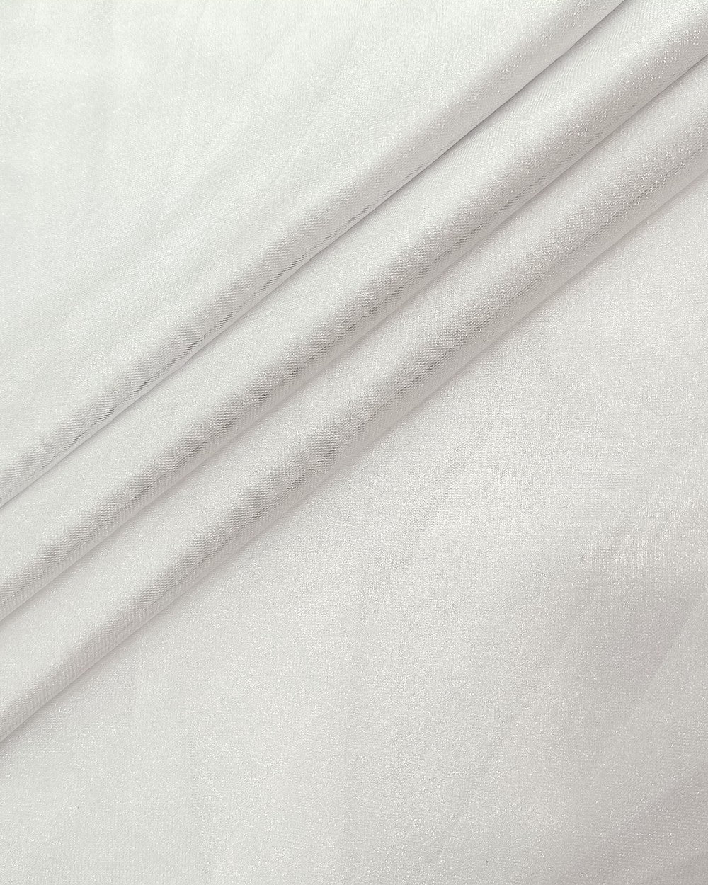 Plain Net-silky White Colour 42 Inches Width
