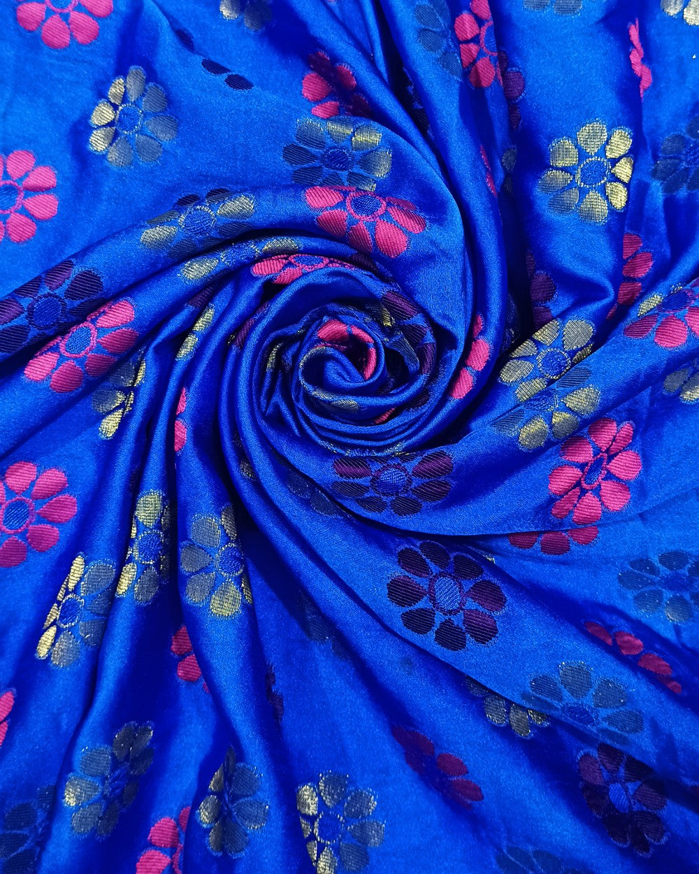 Banarasi Royal Blue Colour 44 Inches Width