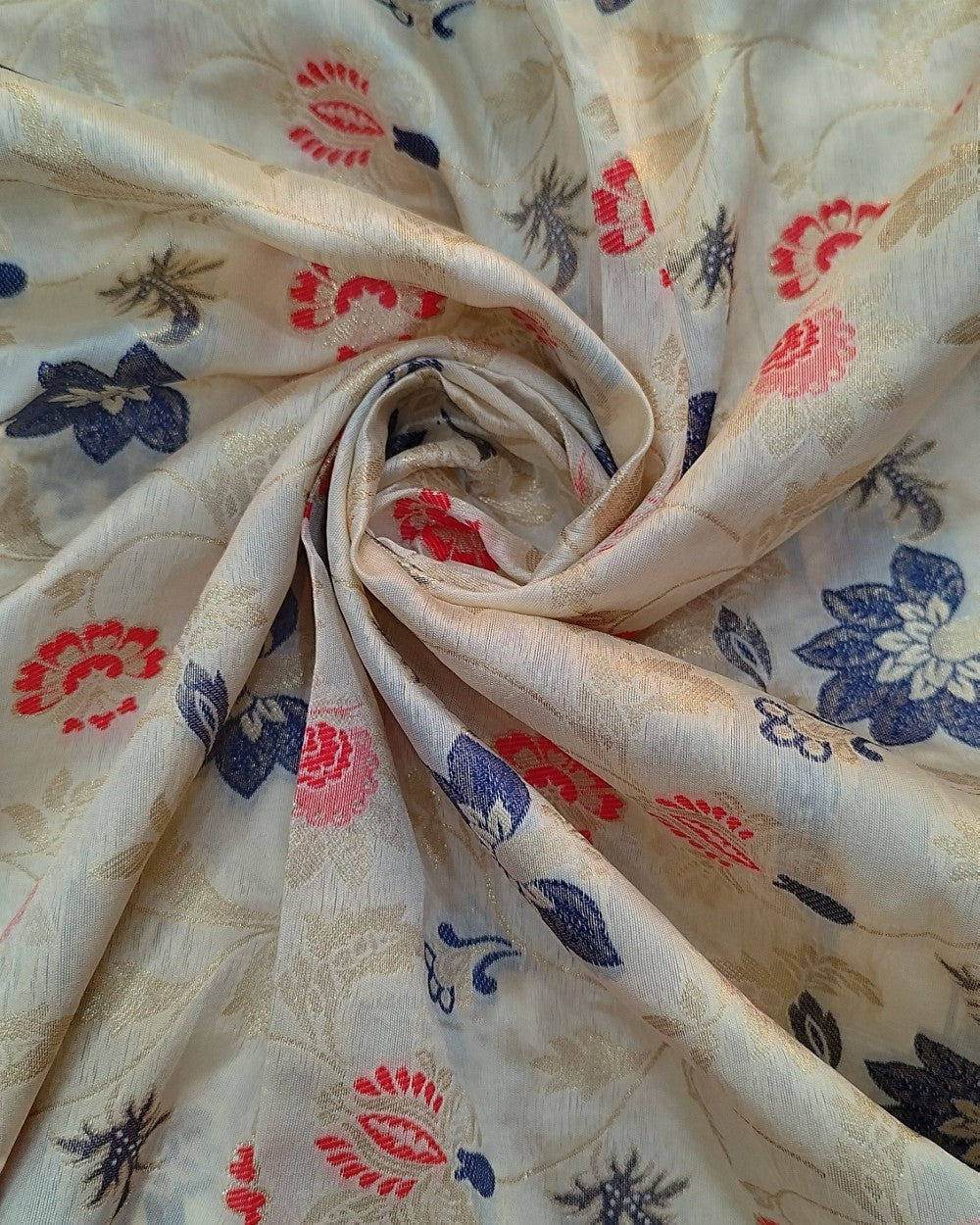 Brocade Light Golden Colour 49 Inches Width