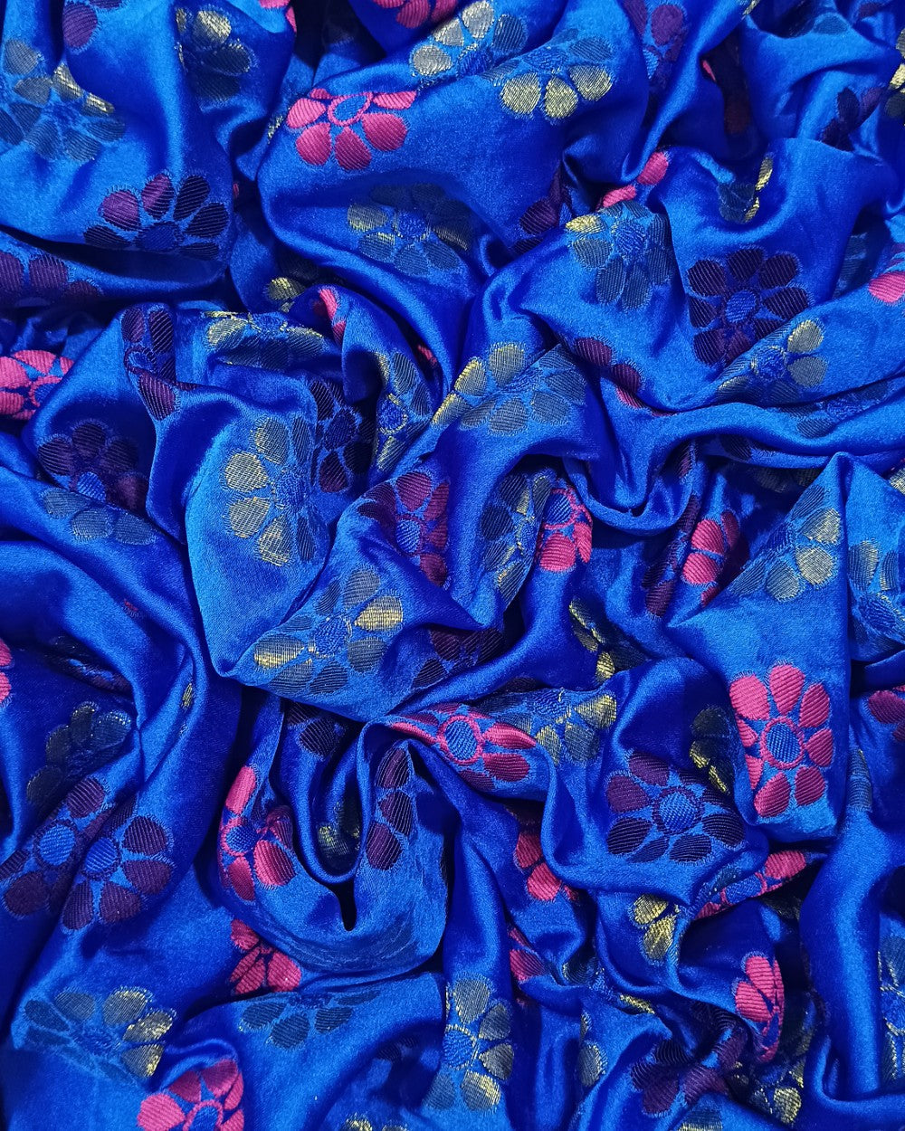 Banarasi Royal Blue Colour 44 Inches Width