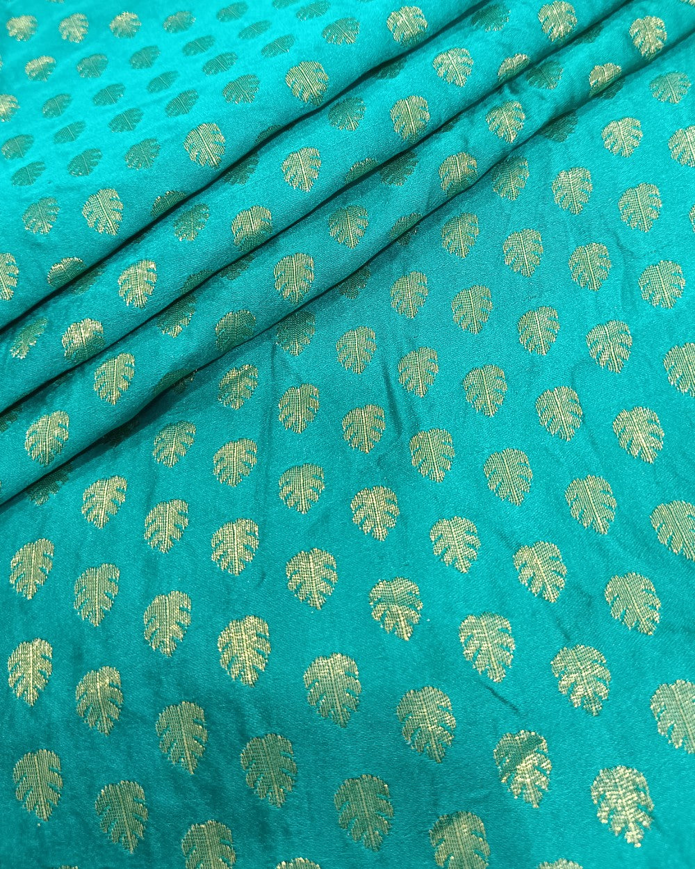 Banarasi Peacock Green(Morpankhi) Colour 42 Inches Width
