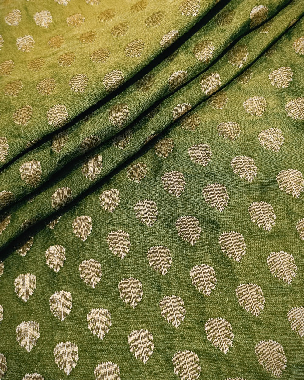 Banarasi Mehandi Green Colour 42 Inches Width